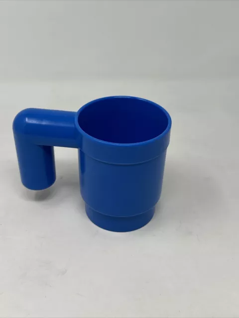 LEGO LIFE SIZE Mug Blue Drinking Cup Plastic 2014 Juice Tumbler