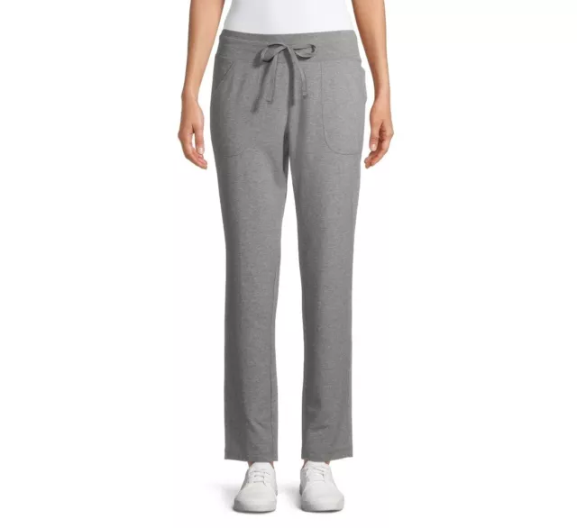 ATHLETIC WORKS WOMENS Plus-size Athleisure Commuter Pants Slate