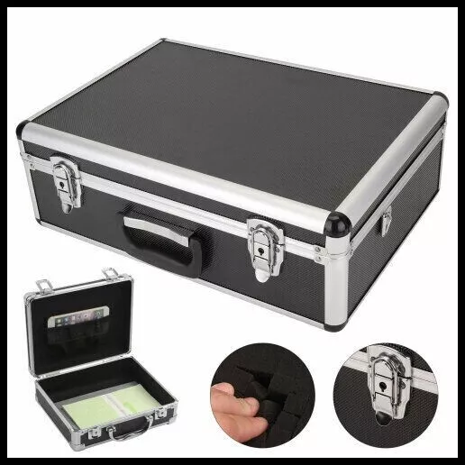 Large Aluminium Flight Hard Case Tool Box Carry Foam Storage DJ Camera Box