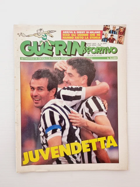 Magazine Guerin Sportivo 5-1987 + Film Maradona, Careca, Poster Ramon Diaz, Elkjaer, Tassotti