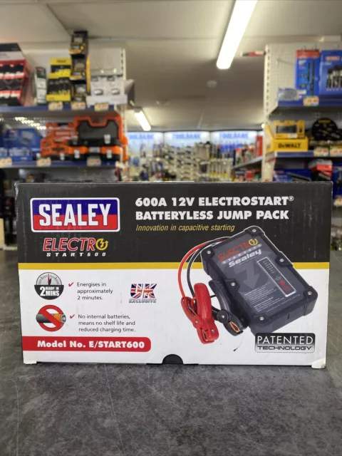 Sealey E/START600 ElectroStart Batteryless Power Start Jump 600A 12V