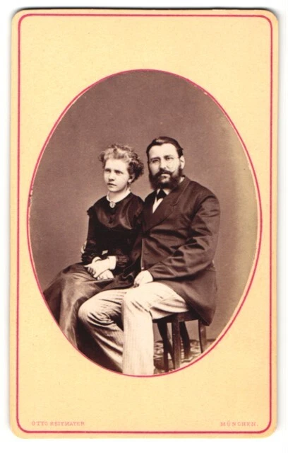 Fotografie Otto Reitmayer, München, Portrait bürgerliches junges Paar