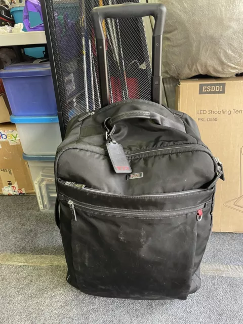 Tumi Voyageur Nylon Carry-On Luggage 2-Wheel Roller Carry on Suitcase 48600D