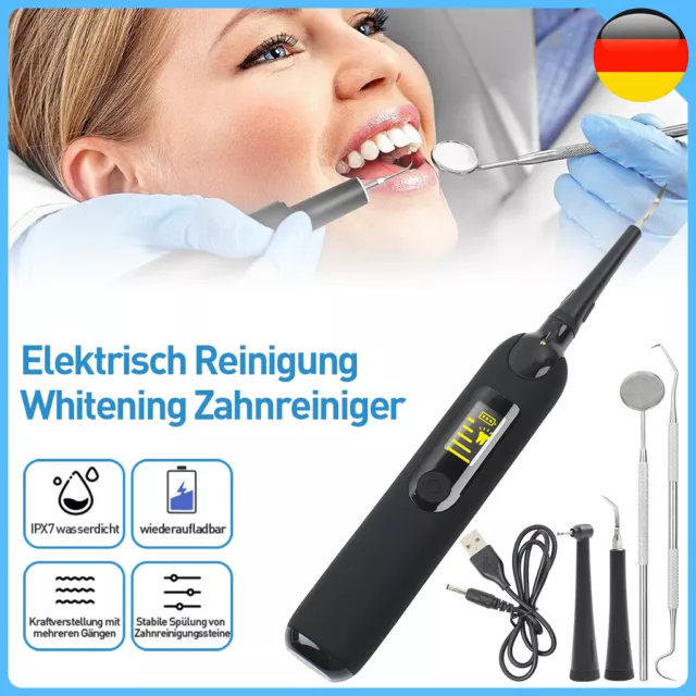 Ultraschall Zahnsteinentferner Elektrisch Reinigung Whitening Zahnreiniger USB