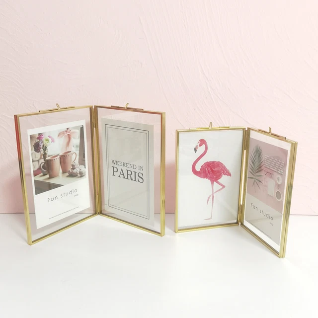 Brass Picture Frame Photo Frames Herbarium Artwork Display Frames Home Decor