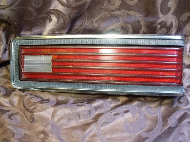 1978 Mercury Comet / Monarch ~ RH Right Tail Light Lens and Chrome Bezel