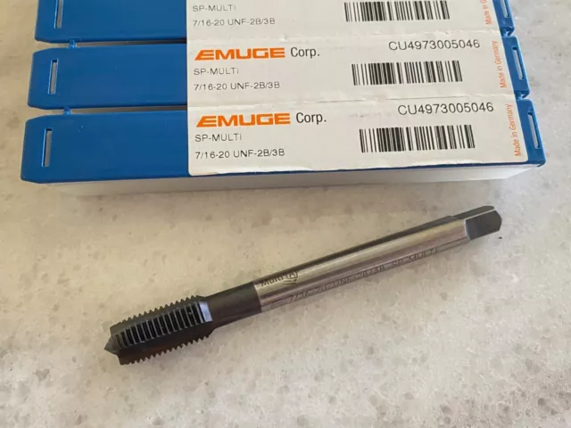 EMUGE 7/16-20 Spiral Point 3F Plug MULTI TAP 2B/3B High Performance CU4973005046