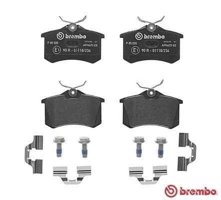 Brembo Bremsscheiben 253 + Bremsbeläge Hinten Für Audi A3 Seat Leon Vw Golf Plus 2