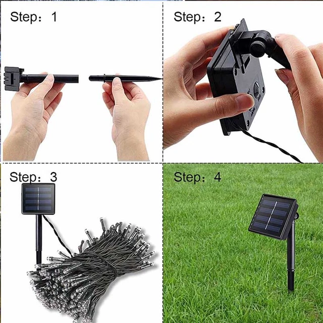 22M 200LEDs Guirlande Lumineuse Solaire étanche Guirlande Solaire