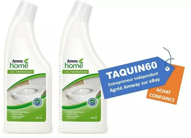 2 Nettoyant Toilette WC Concentré Amway Acide Naturel NO CHLORE 750ml concentré
