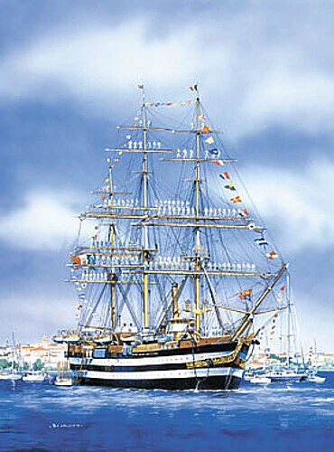 Heller Amerigo Vespucci Sailing Ship - Plastic Model Sailing Ship Kit - 1/150