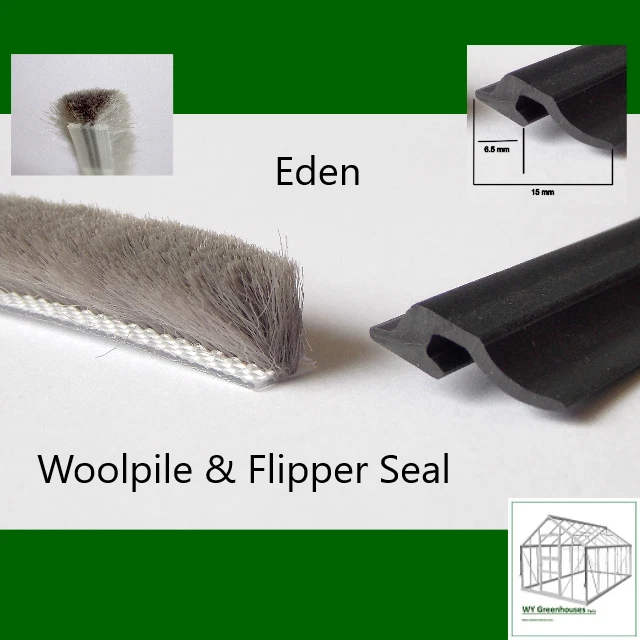 EDEN GREENHOUSE SPARE Parts Glazing Door Weather Seals Draught Excluder