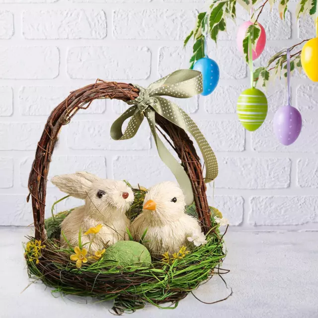 Décoration De Lapin Et De Poussin De Pâques, Artisanat Mignon, œuf De