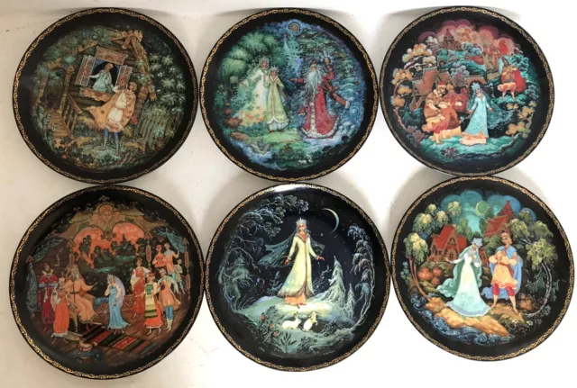 Russian Legends - Fairy Tale Collectors Plates - Set of 6 1989-1991