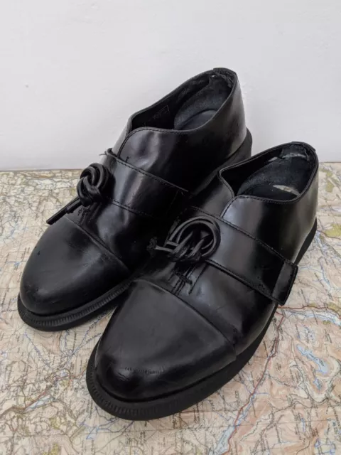 DR MARTENS BLACK Leather Pointed Toe Eliza Knot Tassel Loafer Shoes Size 6 50.00 PicClick UK