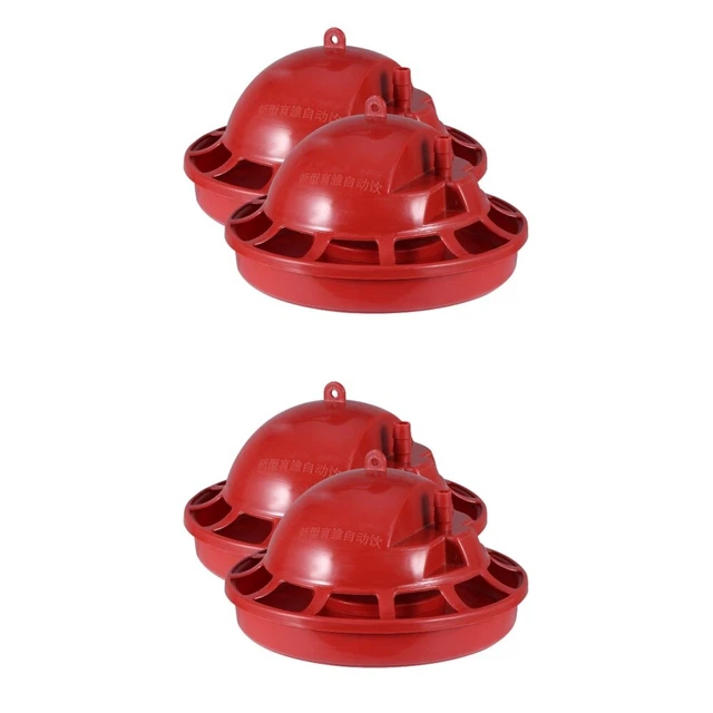 4 PCS Distributeur D'eau De Poulet Abreuvoir Canard Birdémie Seau À Boire
