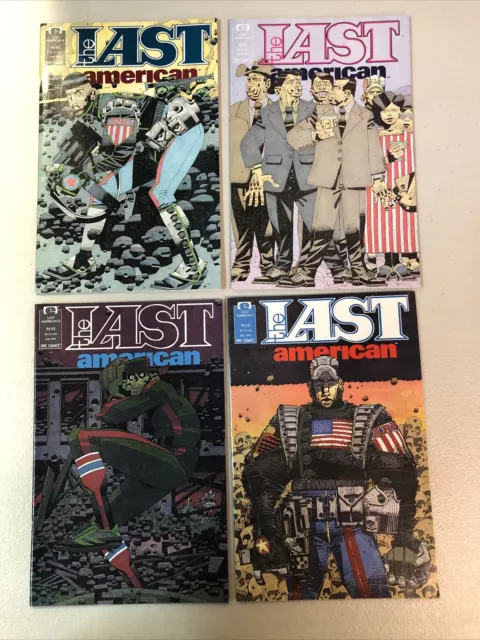 The Last American (1990) #1 2 3 4 (VF+/NM) Complete Set Epic Mike McMahon art