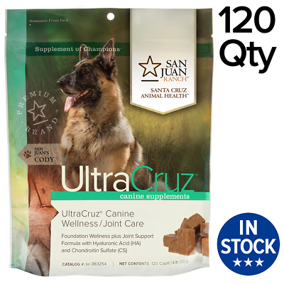 UltraCruz Canine Wellness/Joint Supplement for Dogs, 120 Tasty Chews