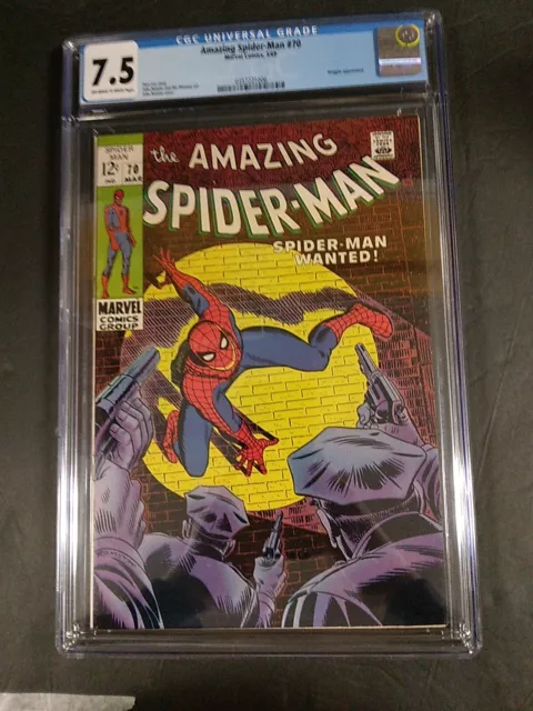 Amazing Spider-Man 70 Cgc 7.5 Kingpin Appearance Marvel Comics 1969