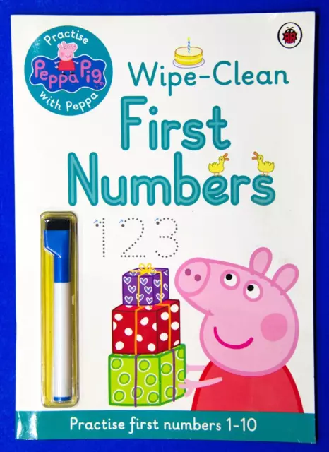 Peppa Pig Wipe-Clean First Numbers Book, Practise with Peppa, Paperback