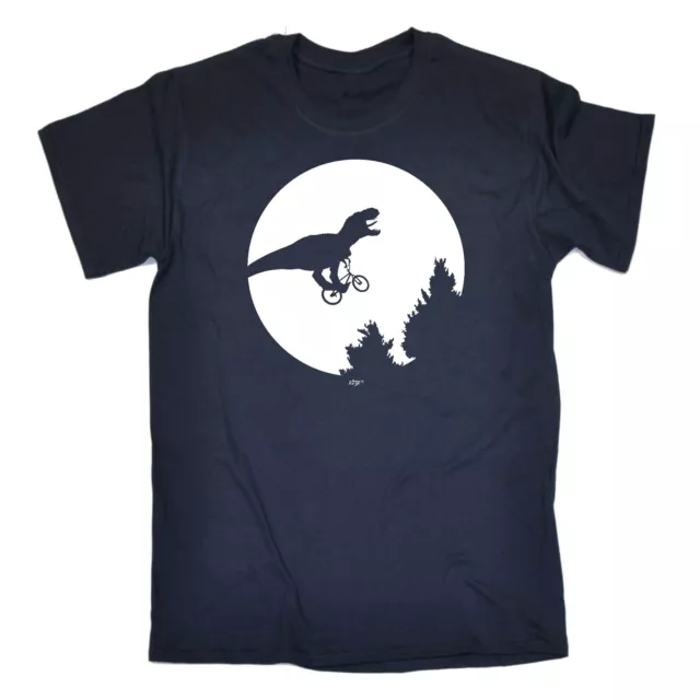 T-shirt divertente per bambini - Dino Across The Moon Dinosaur Trex