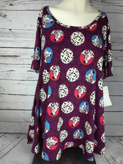 LulaRoe Perfect T Disney 101 Dalmatians Cruella De Vil - Small