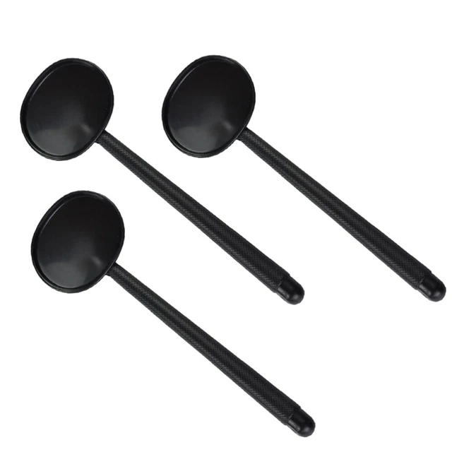 3pcs Handheld Eye Occluder Professional Plastic Black Eye Occluder for Vision