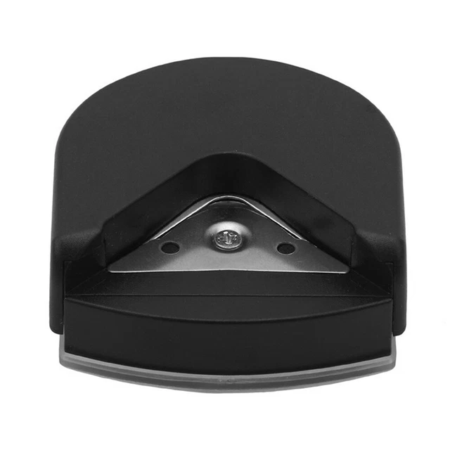 Cortador recortador de esquina redondo mini portátil de 4 mm (negro)