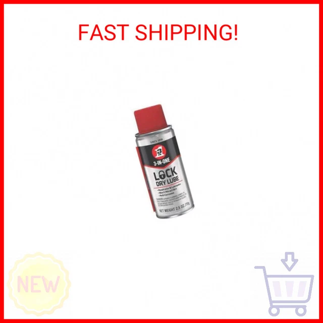 3-IN-ONE Lock Dry Lube, 2.5 OZ