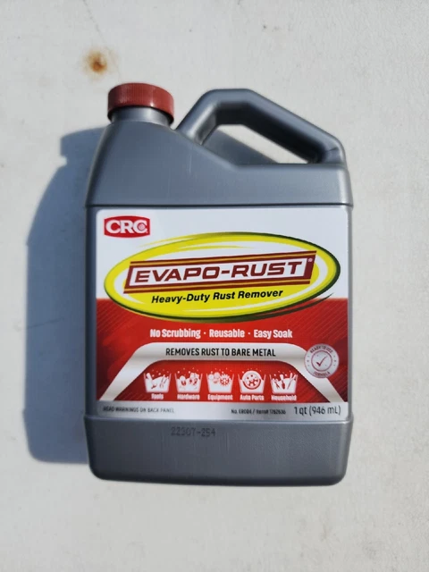 CRC EvapoRust ER004 Heavy Duty Rust Remover No Scrubbing Reusable Easy Soak 32Oz