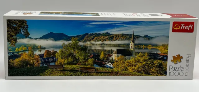 Trefl Panorama Puzzle Am Schliersee - 97 x 34 cm - 1000 Teile