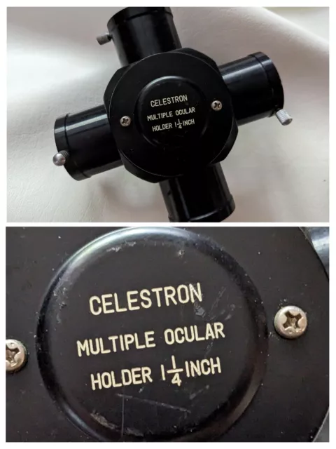 Celestron Múltiples 4x Portalentes Oculares 1,5 Pulgadas Negro Metal Unitron Unihex