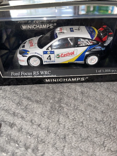 Coffret Ford Focus RS WRC 2004 Mexico Martin Park 1/43 minichamps 1/1111 ex