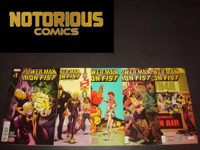 Power Man and Iron Fist 1 2 3 4 5 Complete Comic Lot Set Marvel EXCELSIOR BIN