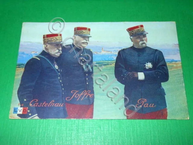 Cartolina Militaria Francia - Armata Francese - Castelnau Joffre Pau 1915 ca.