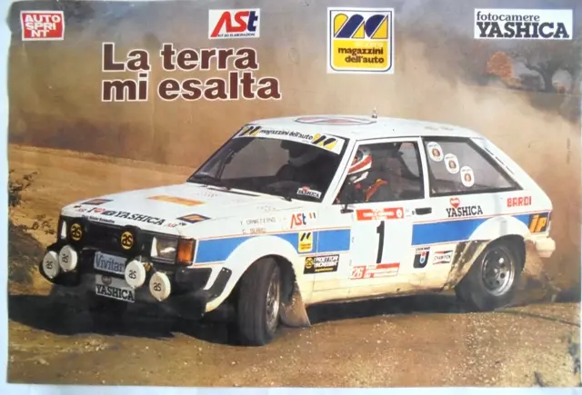 Poster Talbot Sunbeam Lotus Ormezzano Berro Rally Torino circa 1980 Poster Talbot Sunbeam Lotus Ormezzano Berro Rally Torino circa 1980