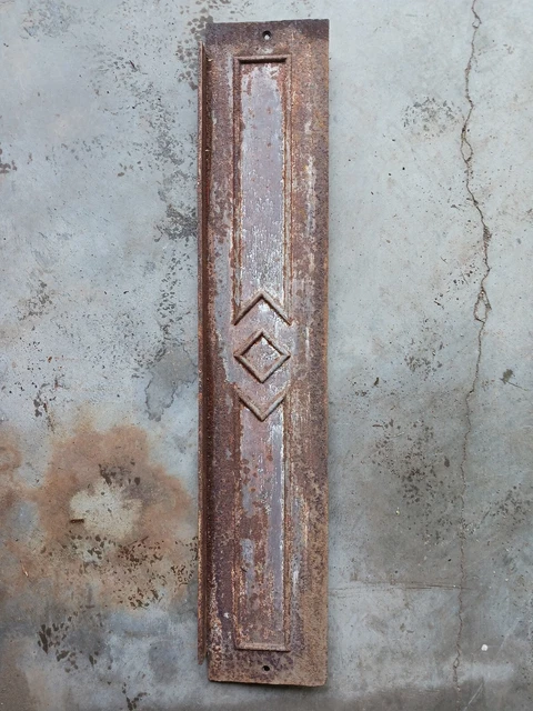 Stair Riser Victorian Architectural Salvage Cast Iron 7-1/2"x38"