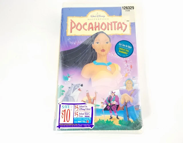 Walt Disney's Pocahontas Clamshell VHS Tape - 1996 Masterpiece Collection - New