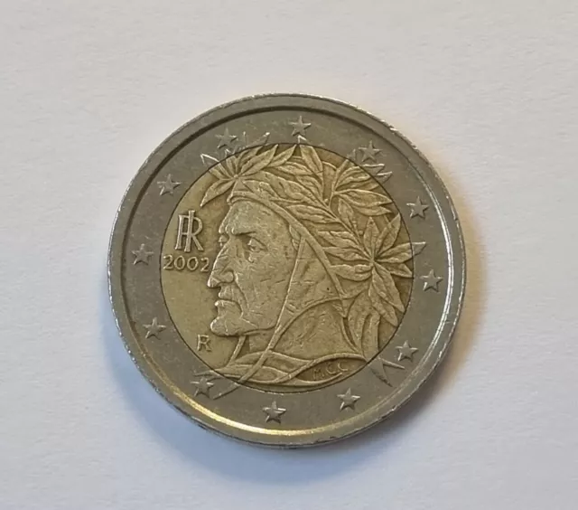 2 euro münze 2002 italien dante alighieri Rarität F