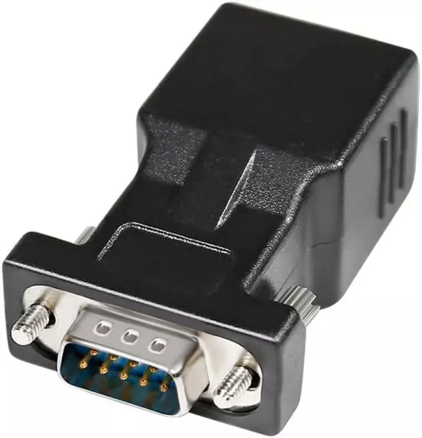 DTECH DB9 to RJ45 Serial Adapter RS232 Male to RJ-45 Female Ethernet Converte...