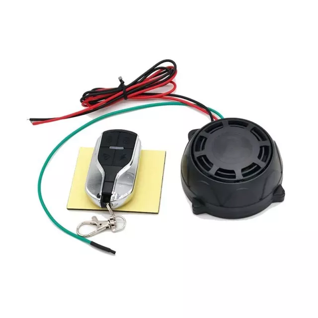 Motorcycle Anti-Theft Alarm System Dual Remote Control Warning Sound Universal