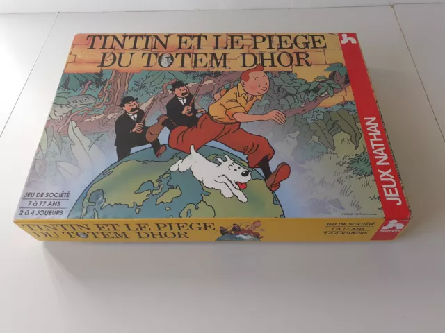 TINTIN ET LE PIEGE DU TOTEM DHOR jeu de société NATHAN BD Figurines 2 Duponts