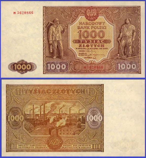 POLAND 1000 zloty 1946  -   Copy