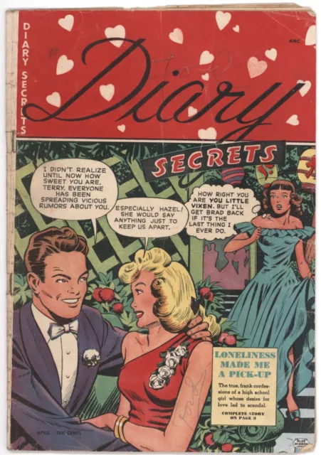Blue Ribbon Comics #2 GD/VG 3.0 (St. John, 4/1949) Diary Secrets, Matt Baker
