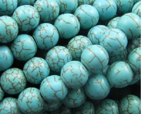 Round Loose Turquoise Charms Spacer beads Jewelry Findings 4,6,8,10mm 3