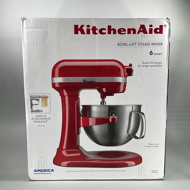 NEW KITCHENAID BOWLLIFT Stand Mixer 6 Quart Empire Red KP26M9XCER 299