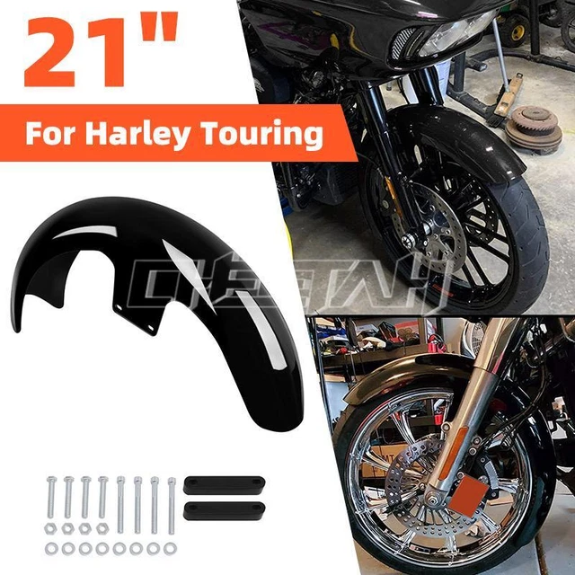 21"  Wrap Front Fender Fit For Harley Street Road Glide Touring Baggers Custom