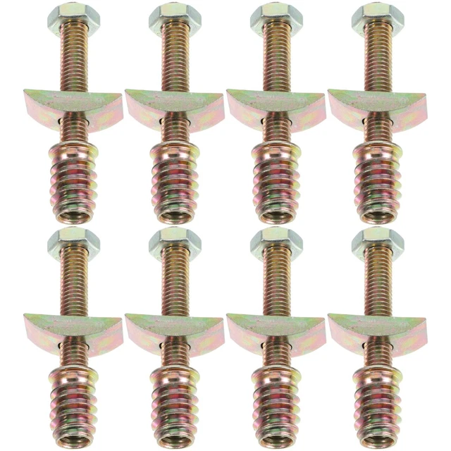 24 SETS BED Frame Spare Parts Bed Frame Threaded Pin Nut Kit for Crib £ ...