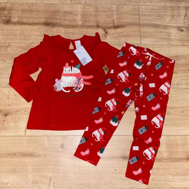 Weihnachten ￼Mädchen 2teiliges Set Gr. 98 H&M 🧑‍🎄