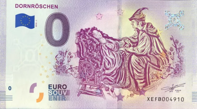 Billet 0 Euro  Dornroschen  Allemagne 2019-1 Numero Divers